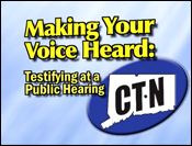 Making Your Voice Heard: Testifying at a Public Hearing